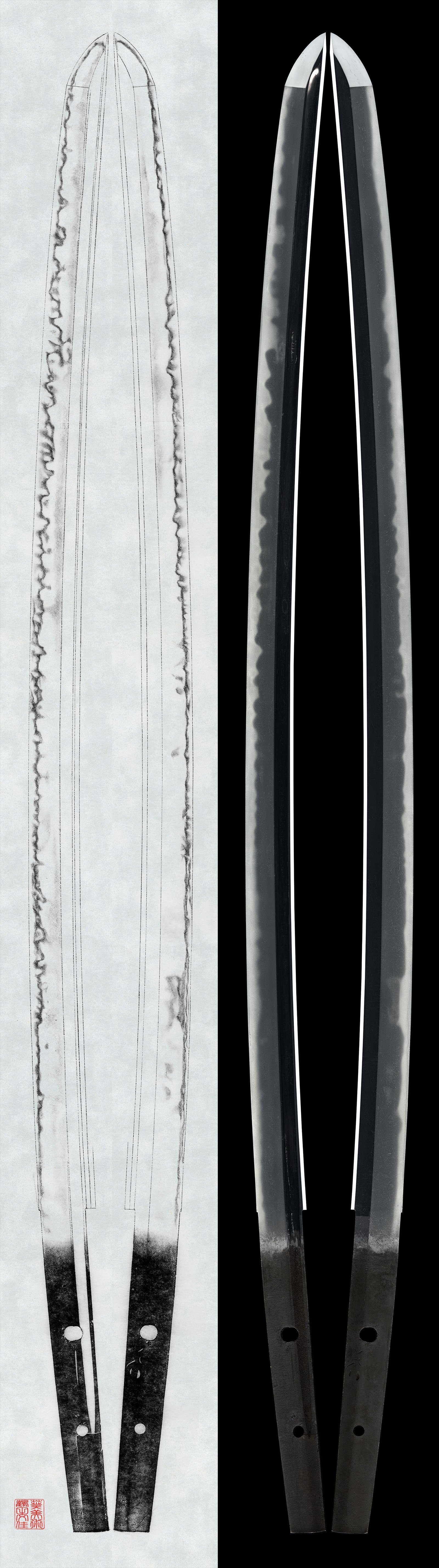 Wakizashi: Mumei (attributed to Hatakeda Sanemori)e (43rd NBTHK Juyo Token)