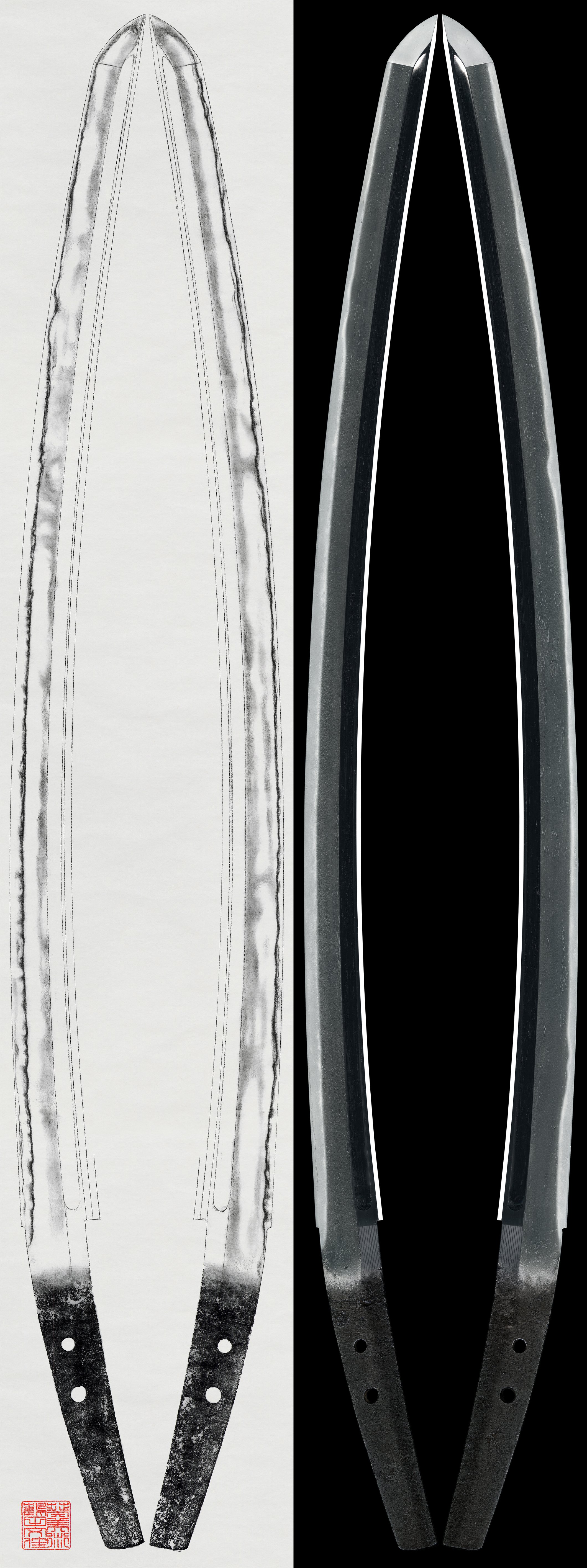 Wakizashi (Kodachi) : Mumei (Rai Kuniyuki). (NBTHK Tokubetsu Hozon Token) (Consignment Sale)