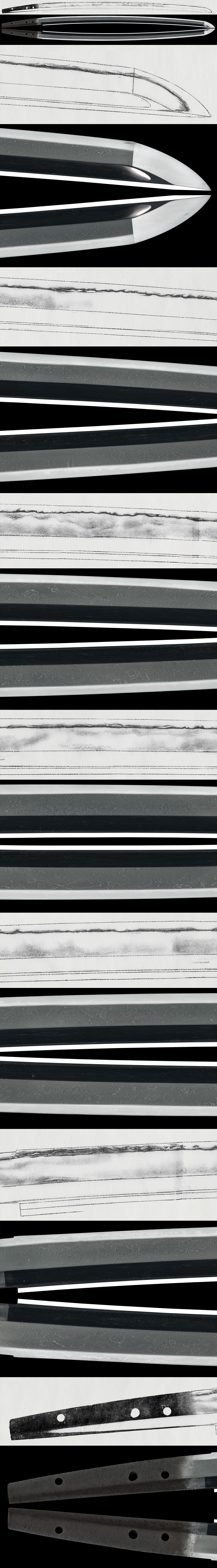 Daisho Set: Wakizashi by Ichimonji (NBTHK Juyo Token) and Katana attributed to Hokke (NBTHK Tokubetsu Hozon Token) — 11 of 12