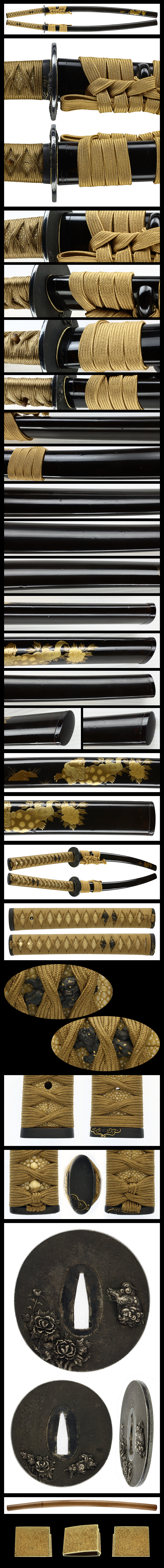 Daisho Set: Wakizashi by Ichimonji (NBTHK Juyo Token) and Katana attributed to Hokke (NBTHK Tokubetsu Hozon Token) — 12 of 12