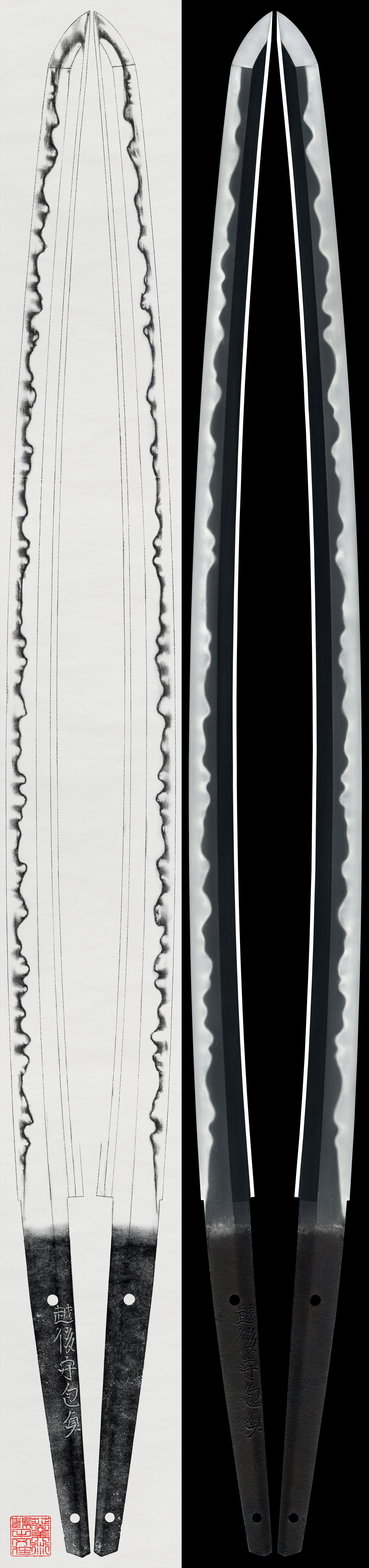 Katana :Echigo no Kami Kanesada. (51st NBTHK Juyo Token) (Consignment Sale).