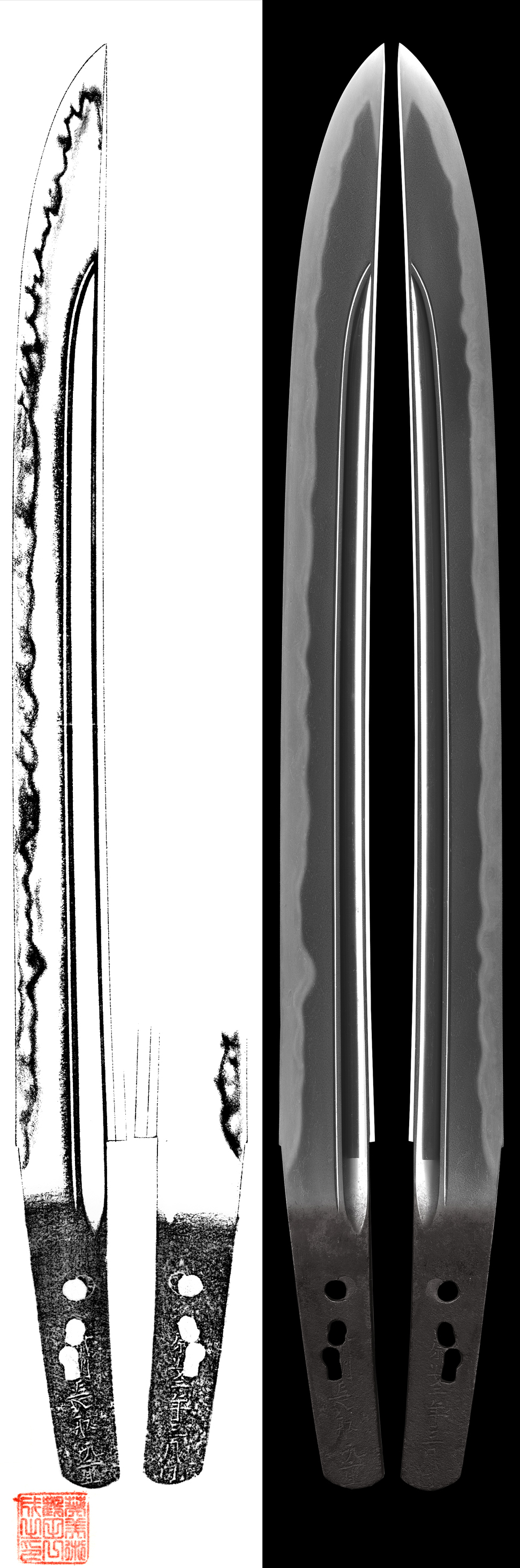 Sun-nobi Tanto: Bishu Osafune Motoshige. Dated: March, Koan 2 (1362).(NBTHK Tokubetsu Hozon Token)