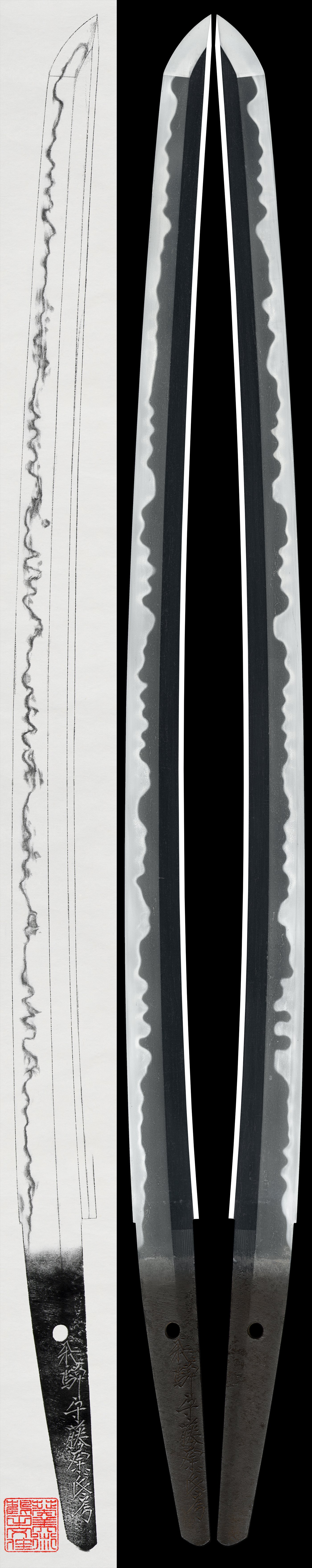 Wakizashi:Hida Kami Fujiwara Ujifusa (NBTHK Tokubetsu Hozon Token)