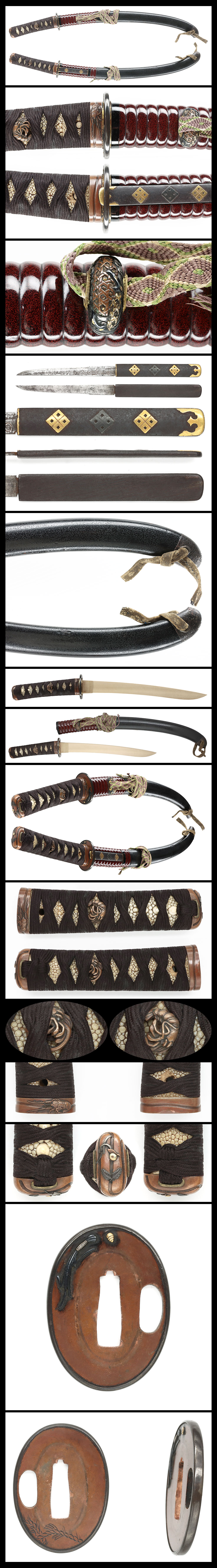 Wakizashi Koshirae: (Tokubetsu Hozon Tosogu) — 1 of 2