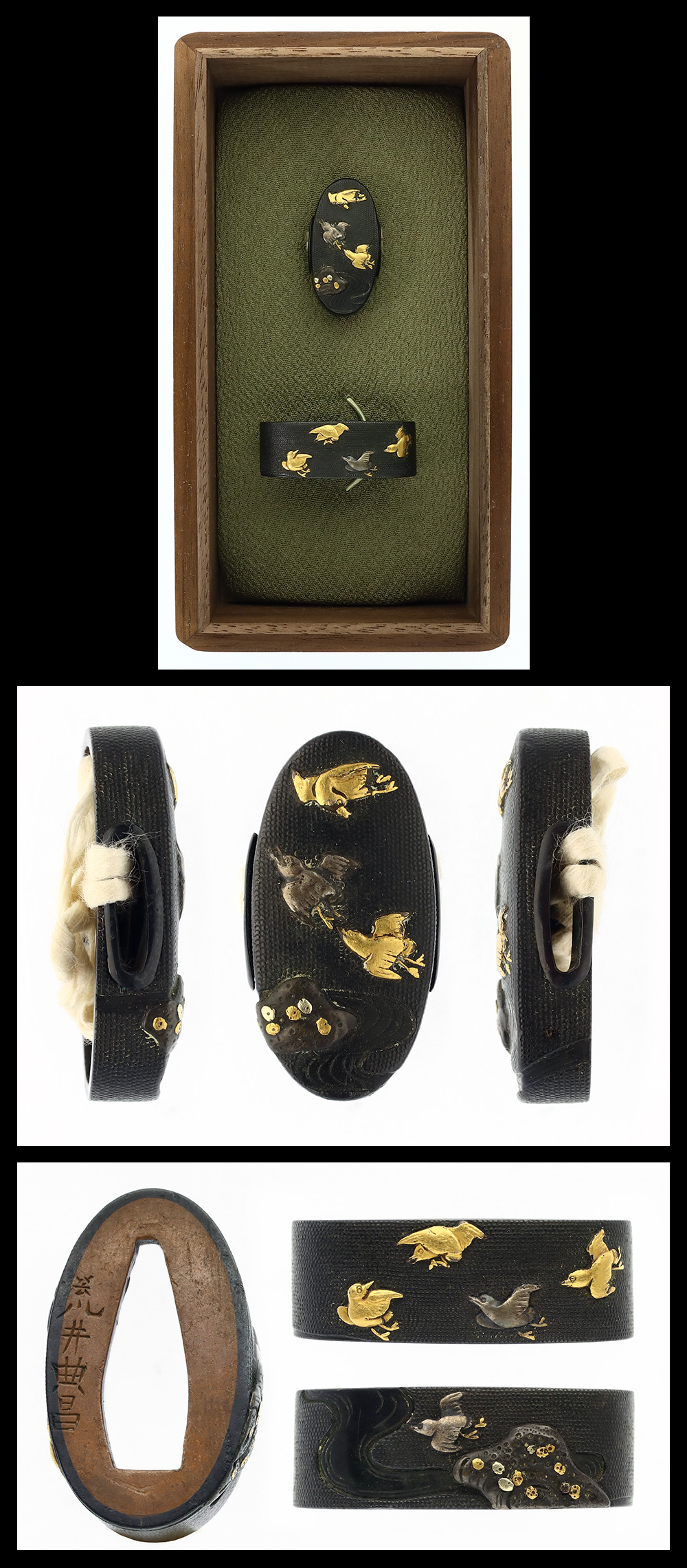Fuchi-Kashira: Birds by Arai Tenmei — 1 of 1