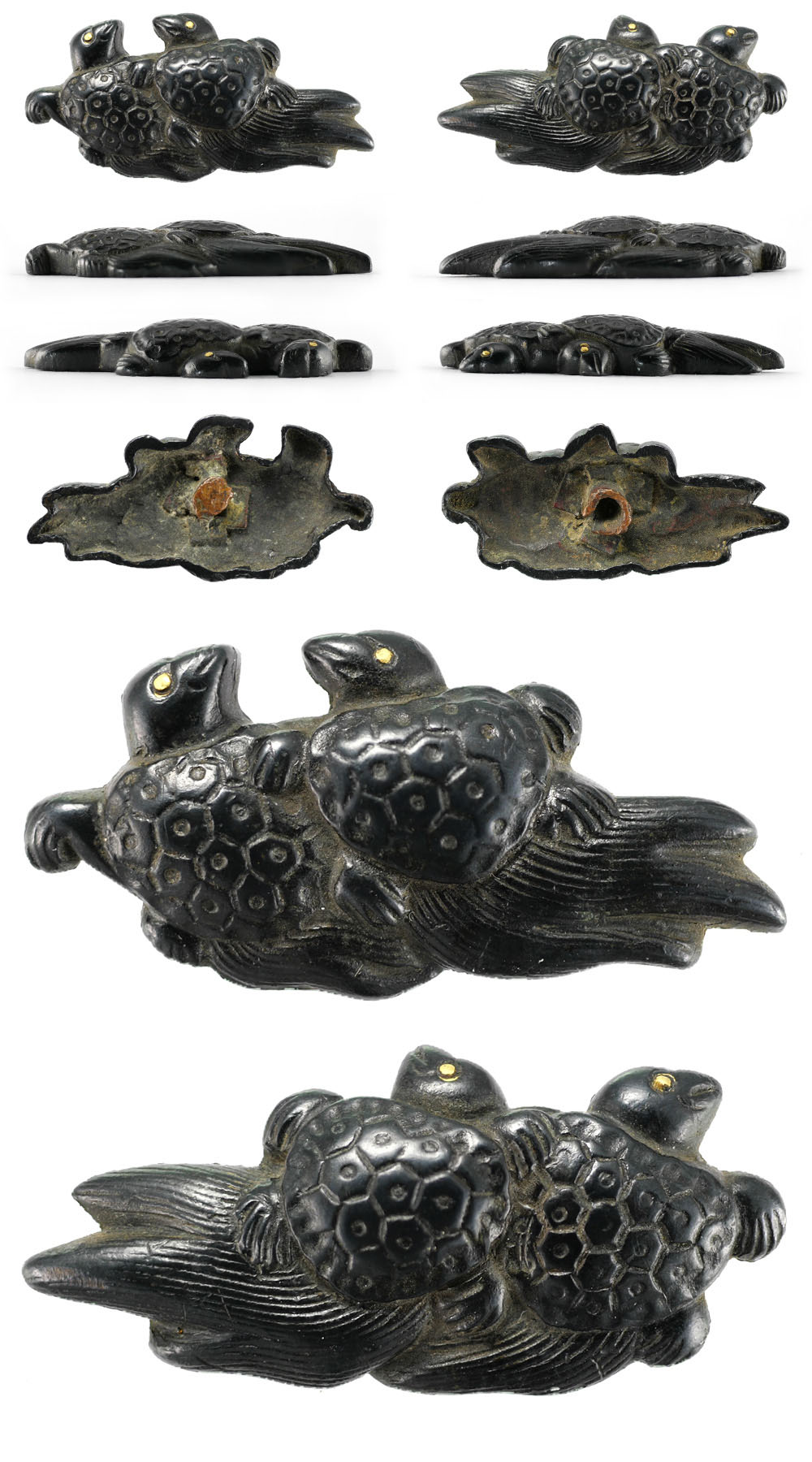 Menuki: Two Miniature Turtles (Mumei, Ko-Kinko) — 1 of 1