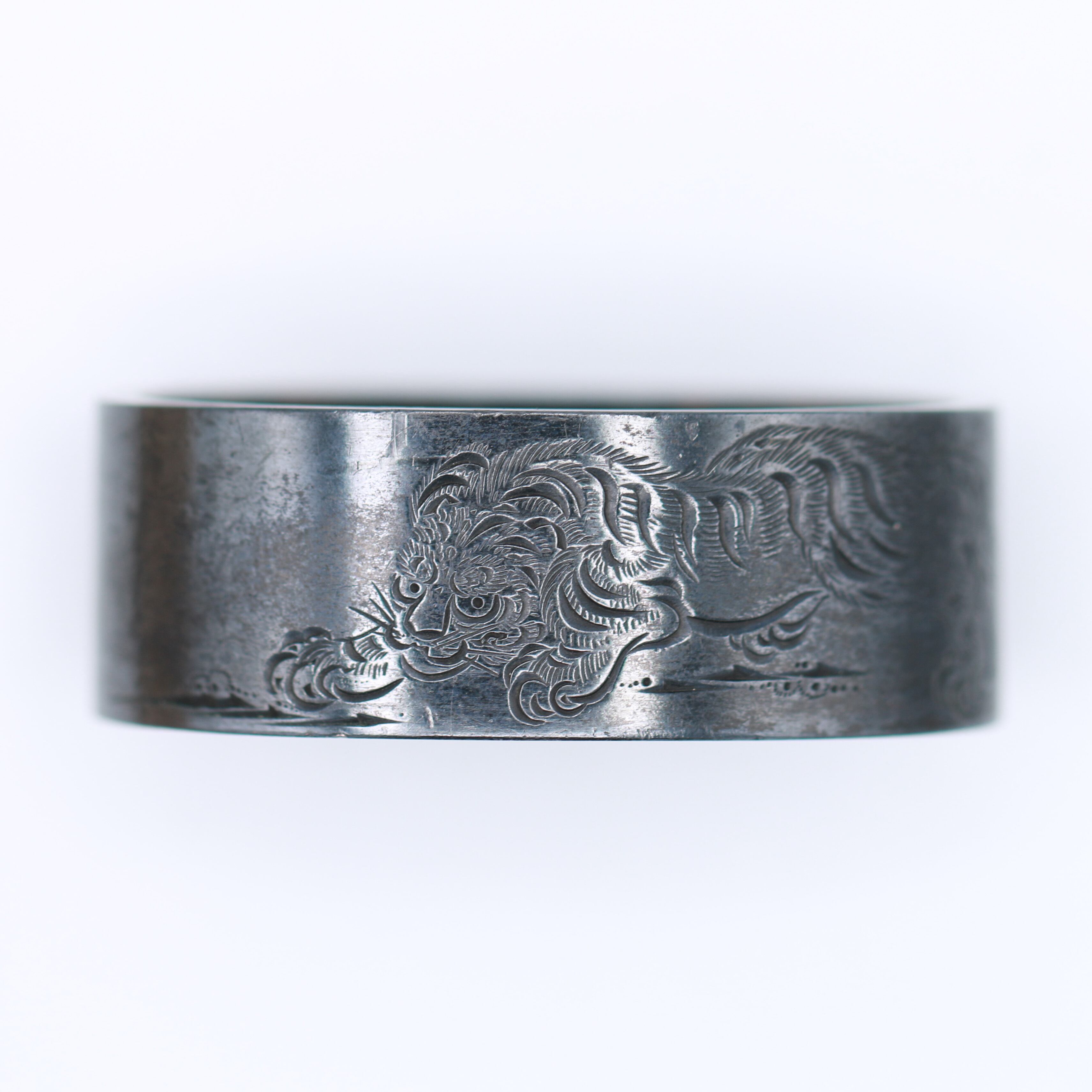 Fuchi-Kashira: Bamboo and Tiger Design — 5 of 7