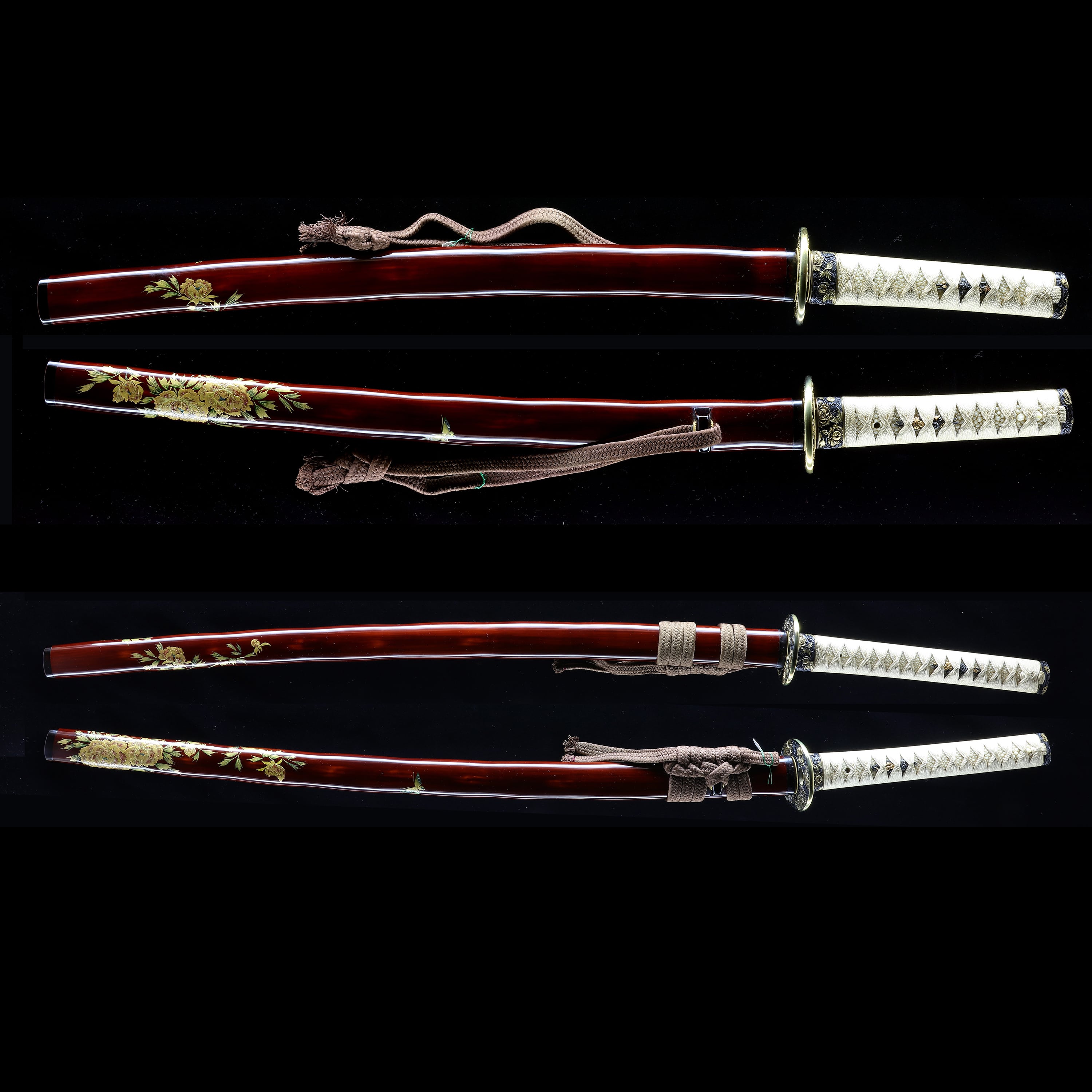 Peony Gold Maki-e Daisho Koshirae Set — 1 of 1