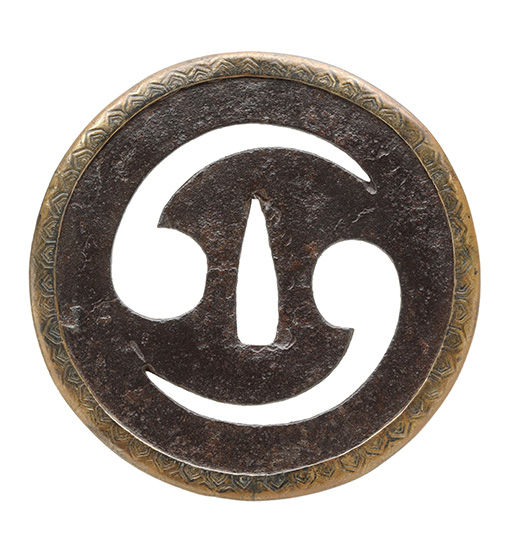 Tomoe Sukashi Tsuba, Mumei, Ko-Katchushi — 1 of 3