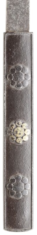 Wakizashi Omeshi Koshirae with Black Ishime-ji Nuri Saya — 8 of 10