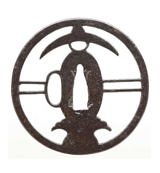 Tsuba: Ni-hikiryo and Takara Sukashi, Mumei, Ko-shoami — 1 of 1