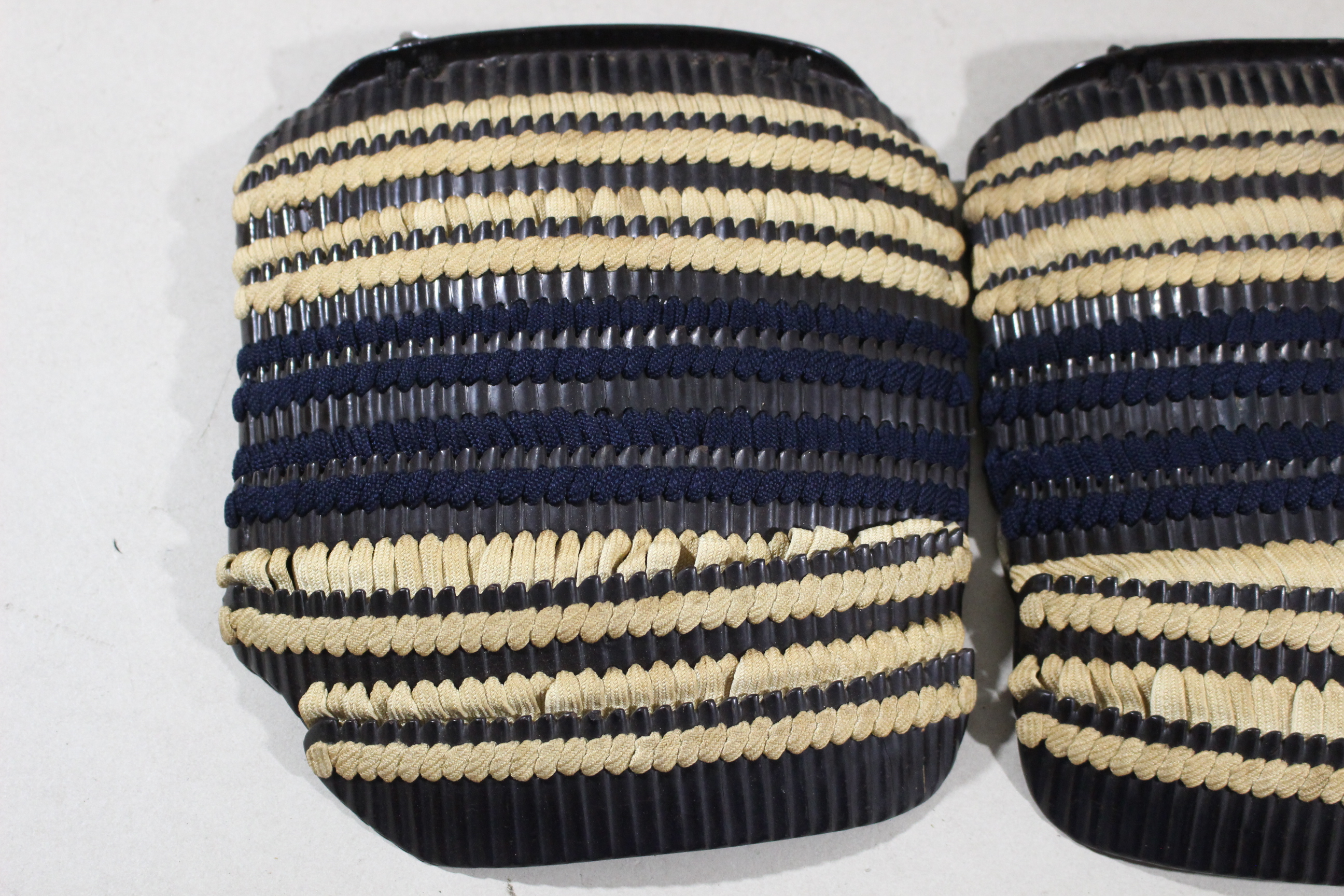 Tokubetsu Kicho Certificate: Black Lacquered Hon-kozane White Ito Odoshi Chu-kon Nimai-do Gusoku Y1-85 — 96 of 100