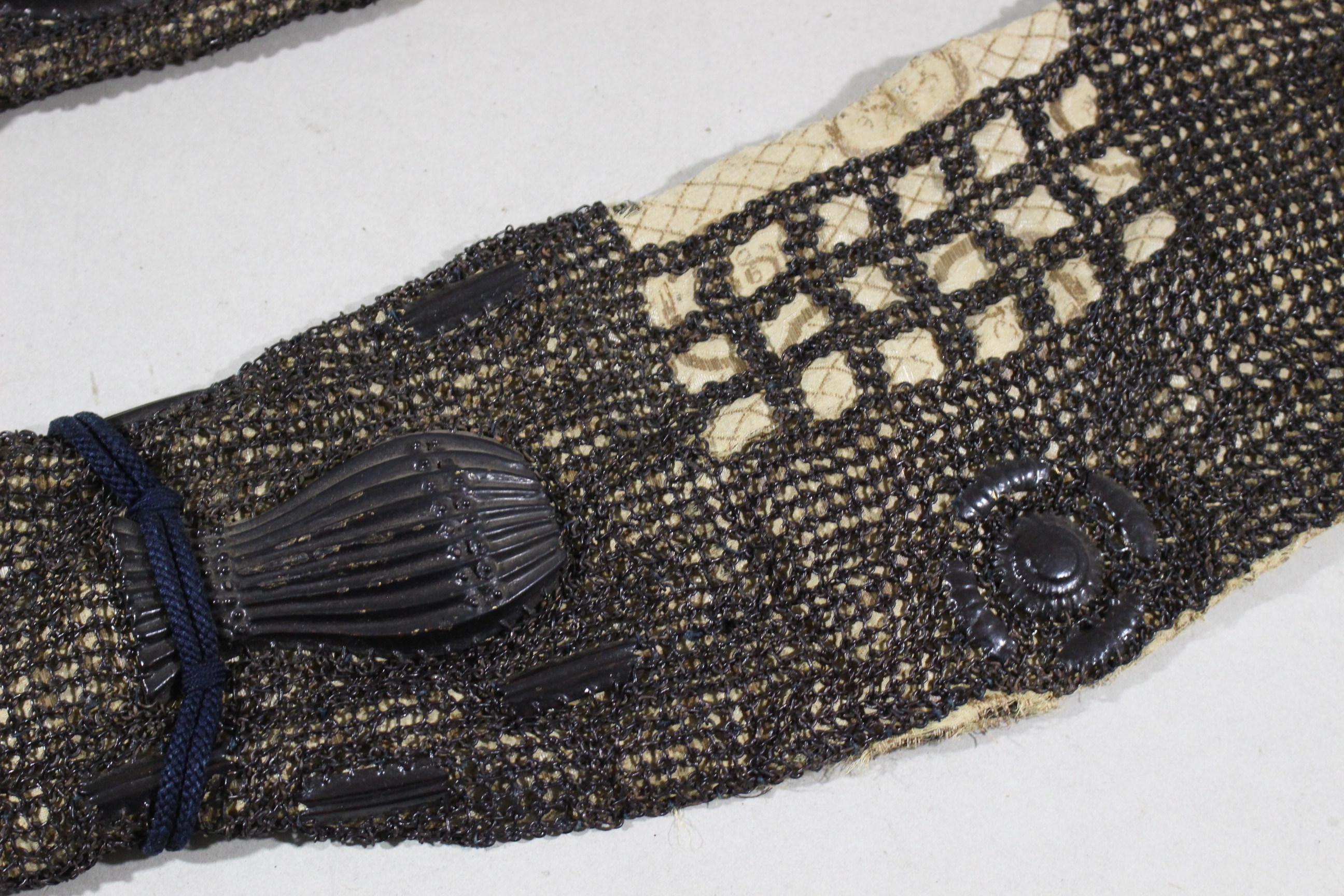 Tokubetsu Kicho Certificate: Black Lacquered Hon-kozane White Ito Odoshi Chu-kon Nimai-do Gusoku Y1-85 — 16 of 100