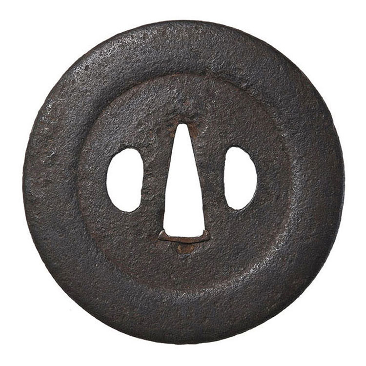 Kacchushi Tsuba with Ensoumonzu Design — 1 of 1