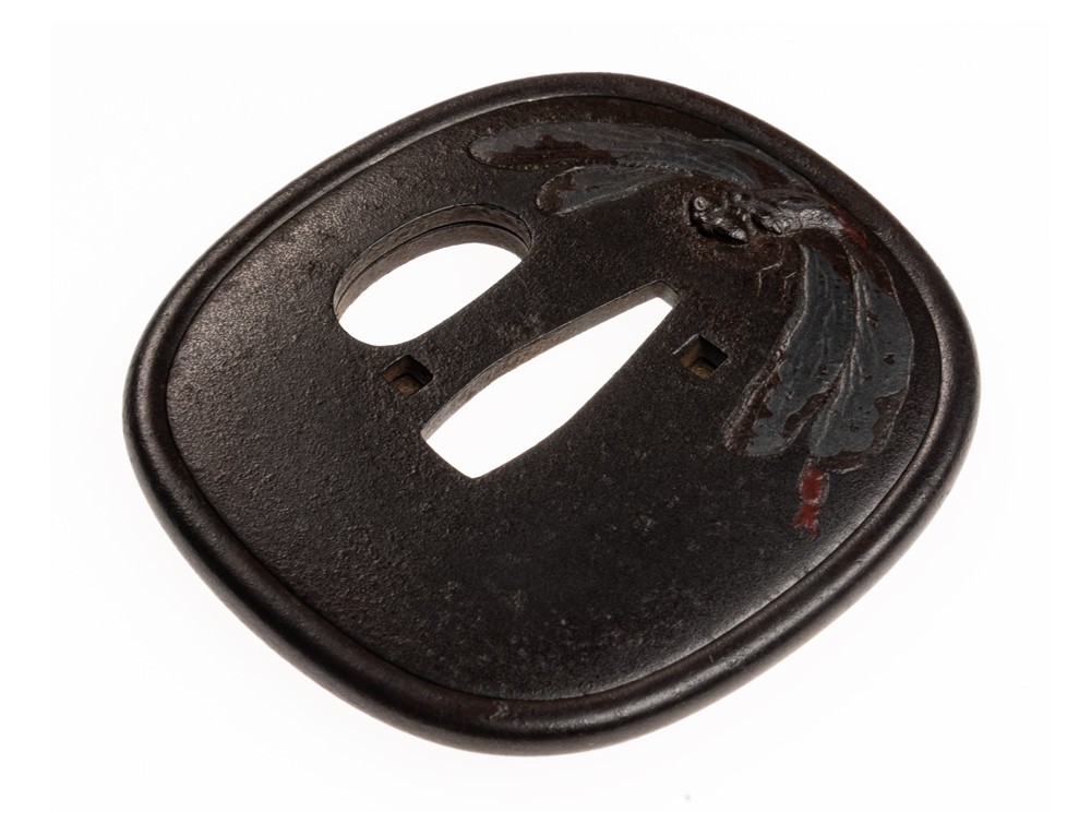 Mito Dragonfly Design Tsuba - Hozon Tosogu — 7 of 18