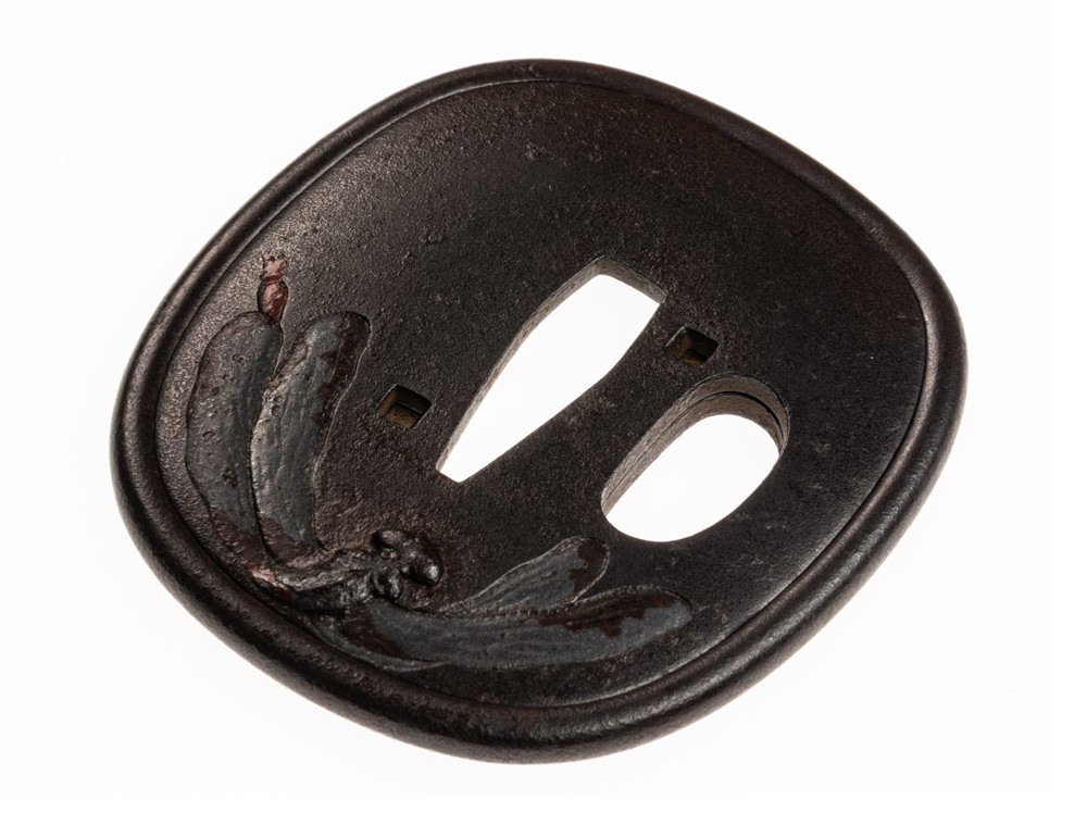 Mito Dragonfly Design Tsuba - Hozon Tosogu — 9 of 18