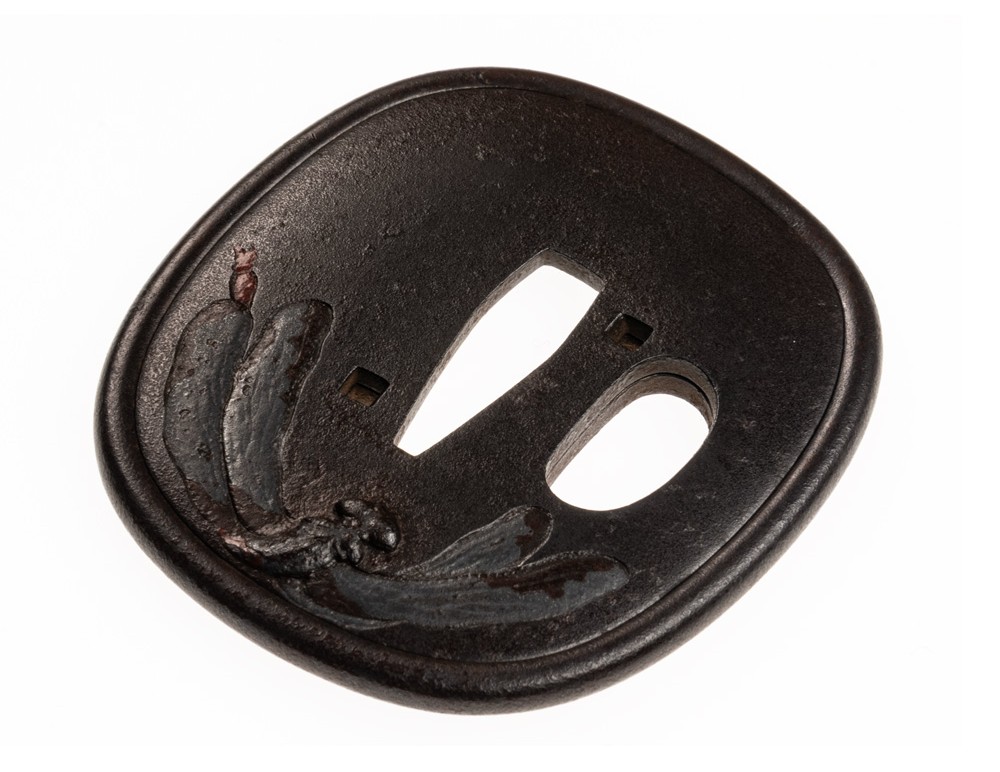 Mito Dragonfly Design Tsuba - Hozon Tosogu — 10 of 18