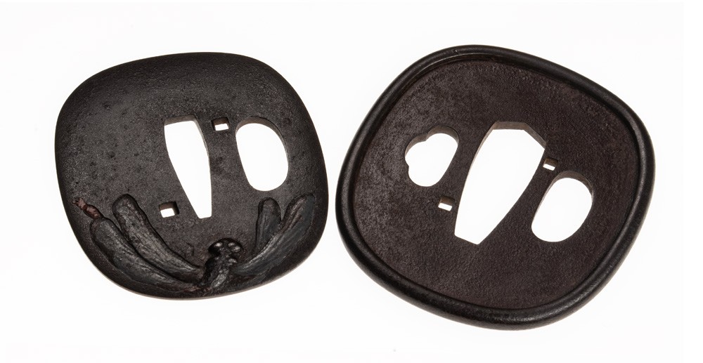 Mito Dragonfly Design Tsuba - Hozon Tosogu — 16 of 18