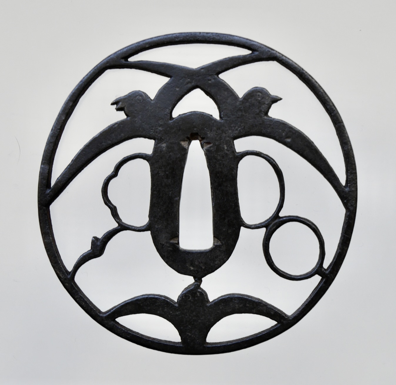 Tsuba: Sun and Plover Openwork — 2 of 5