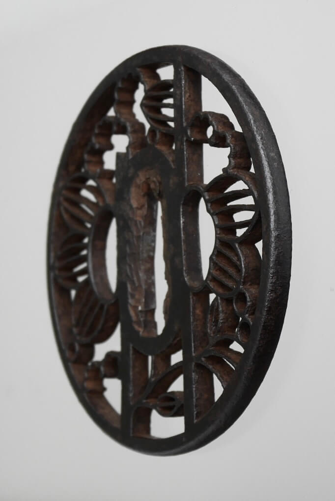 Tsuba: Bamboo and Snow Openwork — 3 of 5