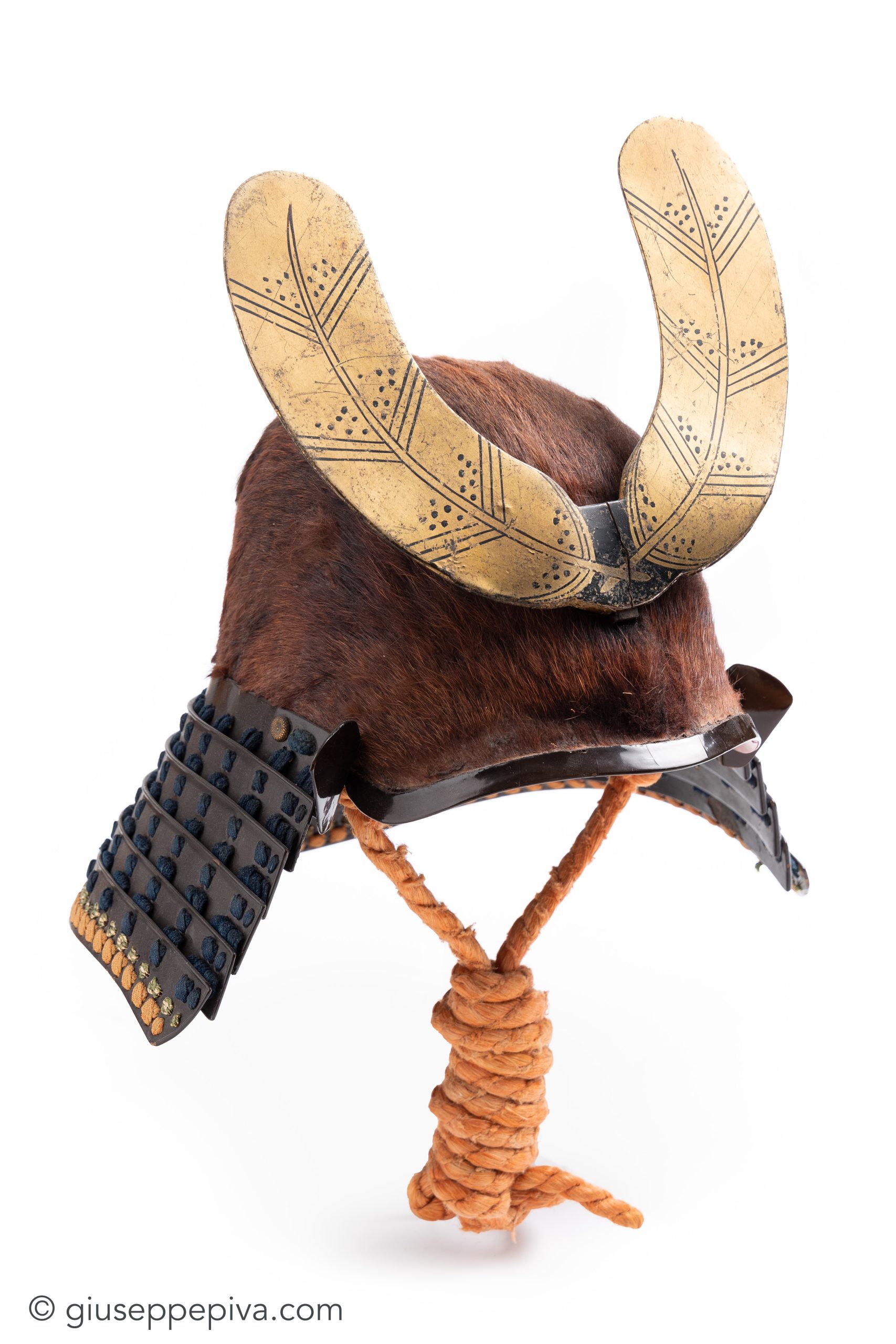 Sogonari Kabuto, samurai helmet shaped as a human head — 4 of 8