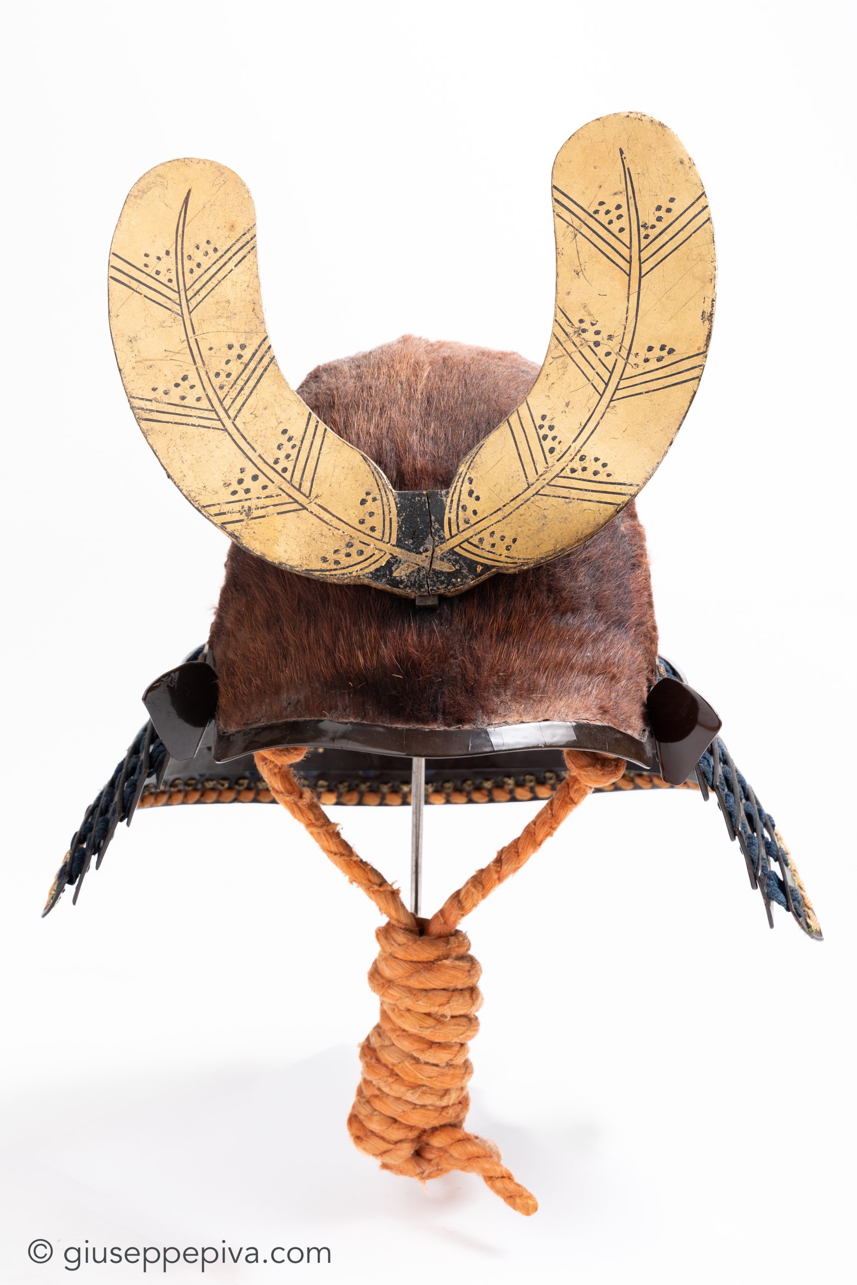Sogonari Kabuto, samurai helmet shaped as a human head — 5 of 8