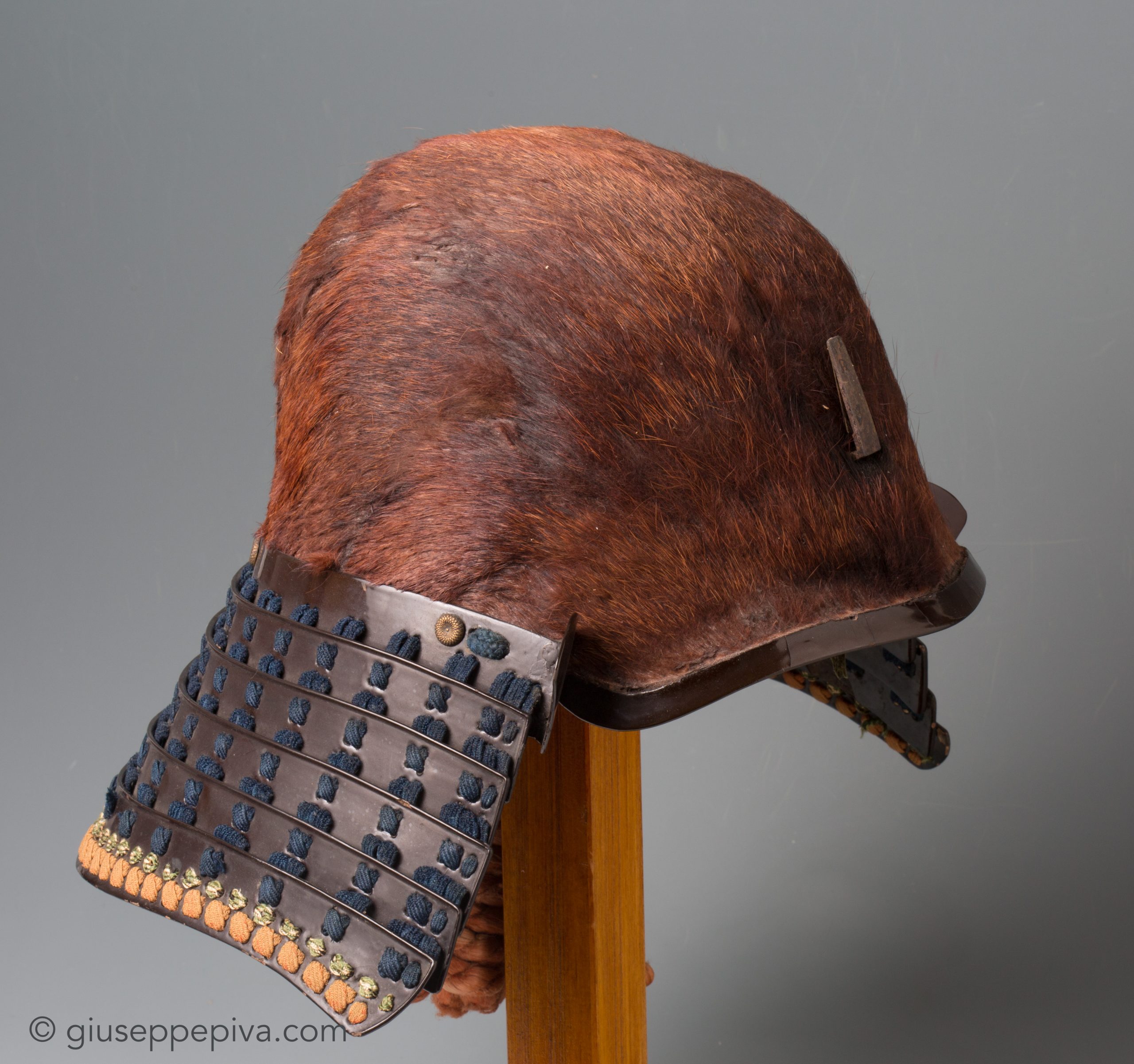 Sogonari Kabuto, samurai helmet shaped as a human head — 6 of 8