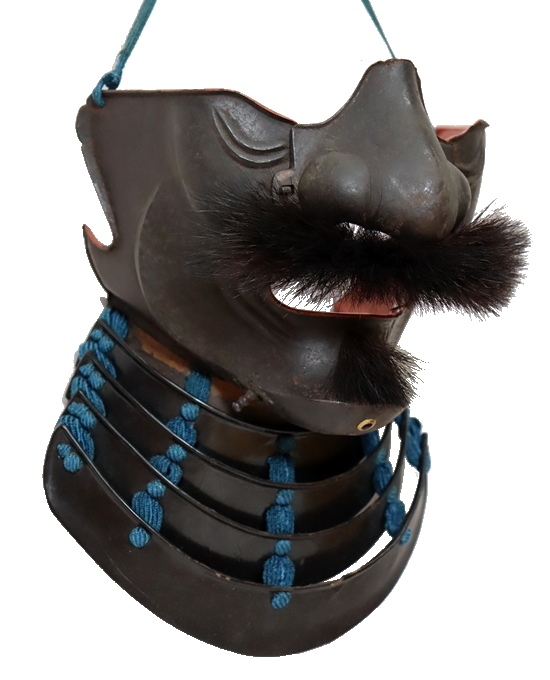 No.377 Russet Iron Fierce Face Menpo — 2 of 7