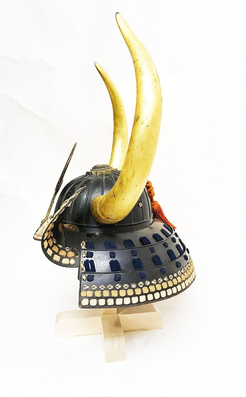 Iron Black Lacquer 20-Plate Suji Kabuto — 7 of 7