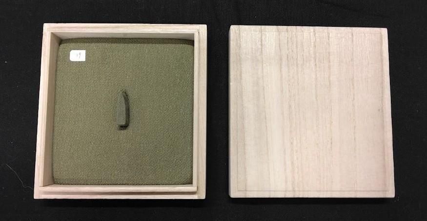 Antique Iron Tsuba: Eggplant Design (105) — 5 of 5