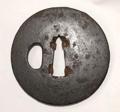 Antique Iron Tsuba (G-35) — 1 of 2