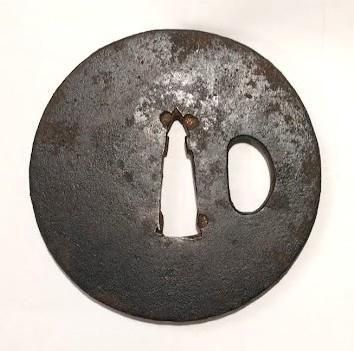 Antique Iron Tsuba (G-35) — 2 of 2