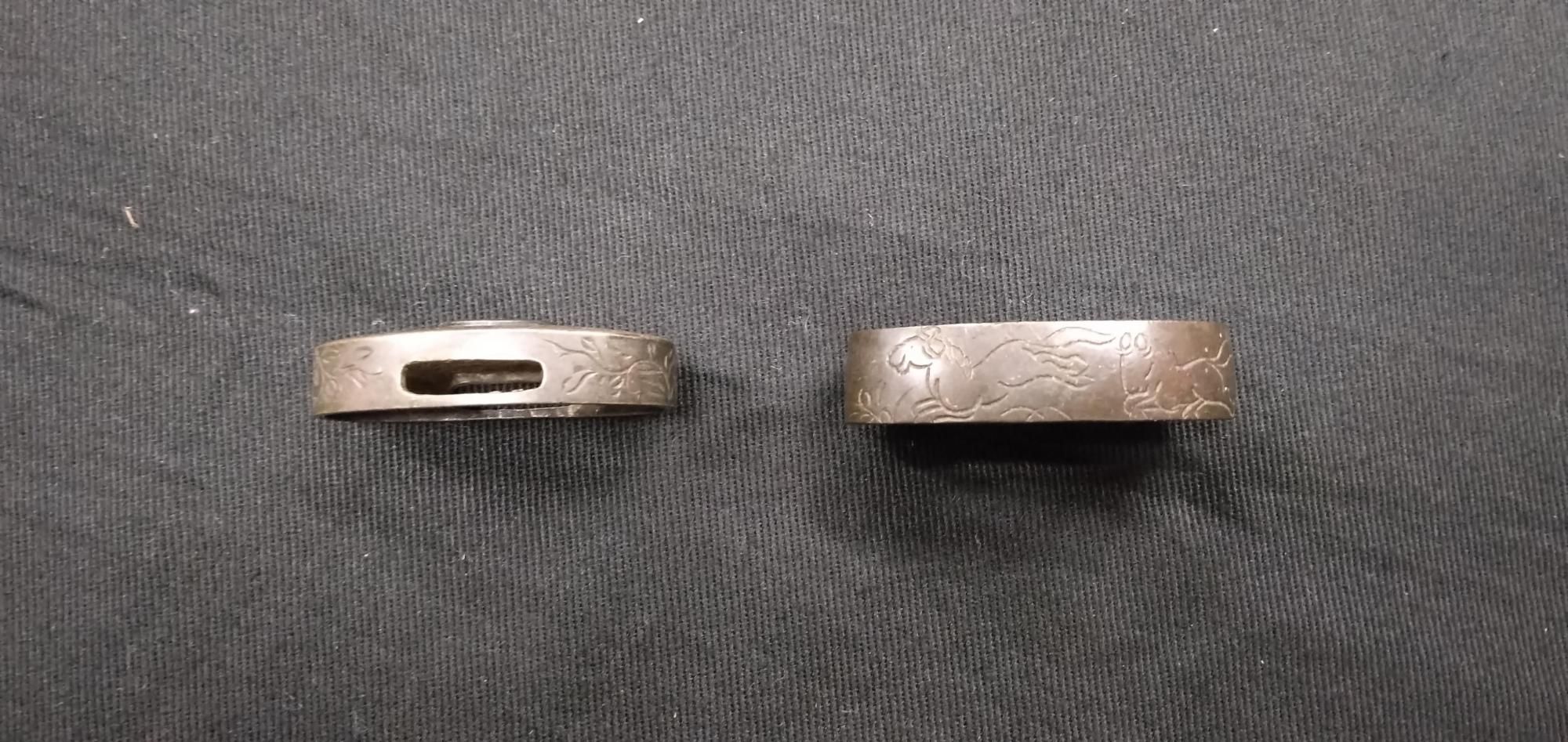 Antique Separate Fuchi-Kashira (3) — 2 of 3