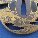 Tsuba: Spectacular Kenjo Tsuba, Omi Hakkei, Nearly Perfect — 6 of 9