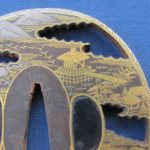 Tsuba: Spectacular Kenjo Tsuba, Omi Hakkei, Nearly Perfect — 8 of 9