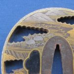 Tsuba: Spectacular Kenjo Tsuba, Omi Hakkei, Nearly Perfect — 9 of 9