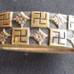 Shakudo and Brass Fuchi Kashira: Manji — 2 of 10