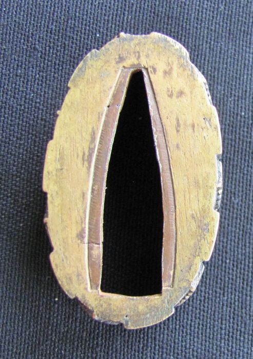 Shakudo and Brass Fuchi Kashira: Manji — 10 of 10
