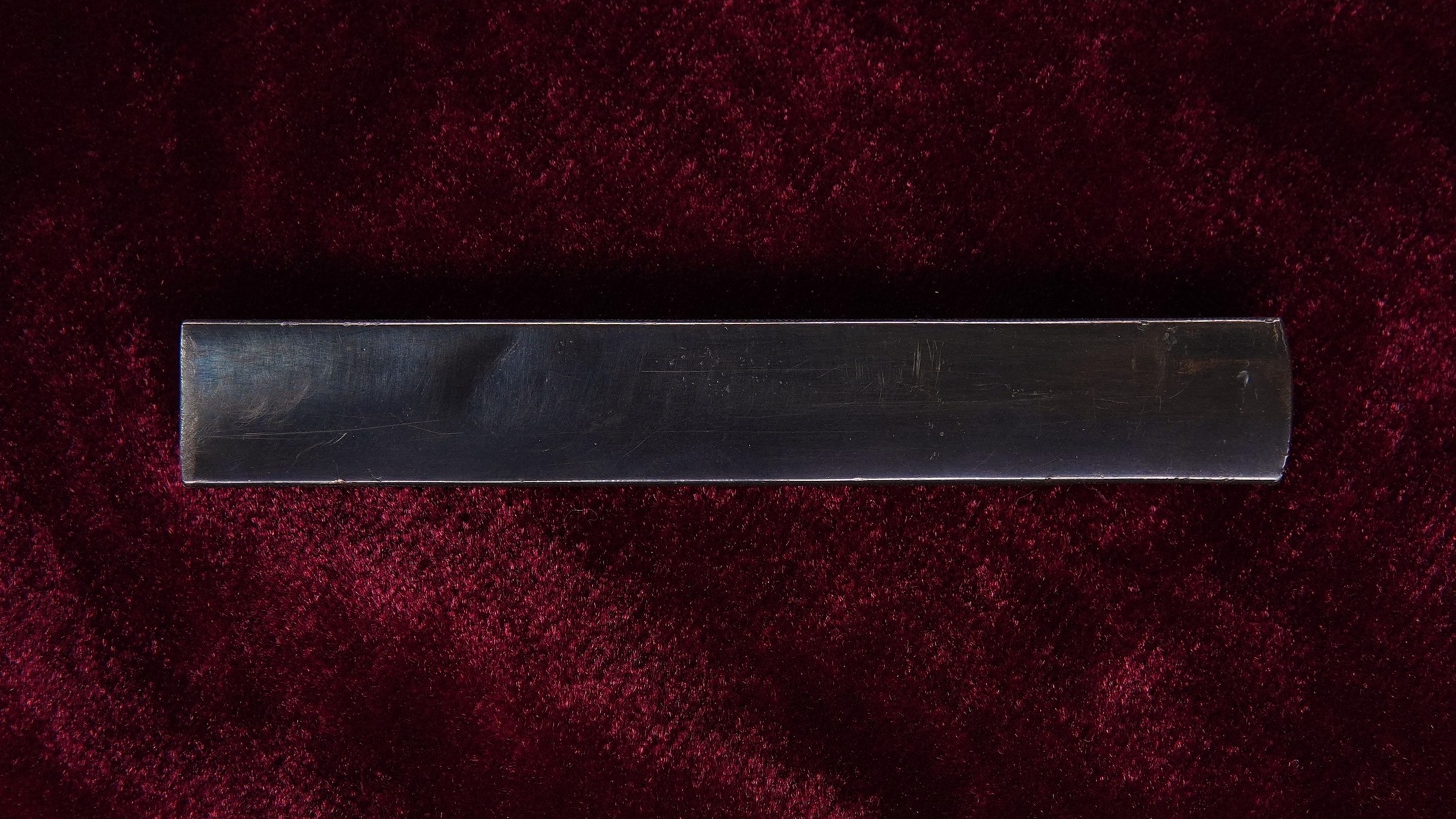 Hozon Tosogu: Kozuka with Fisherman under Moonlight Design, Kyo-Kinko — 6 of 11