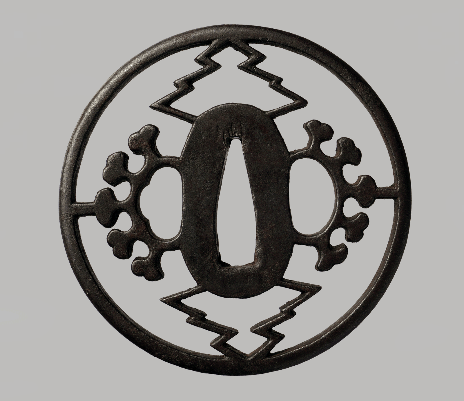 Tsuba: Owari - Lightning and Cloud Motifs — 2 of 4