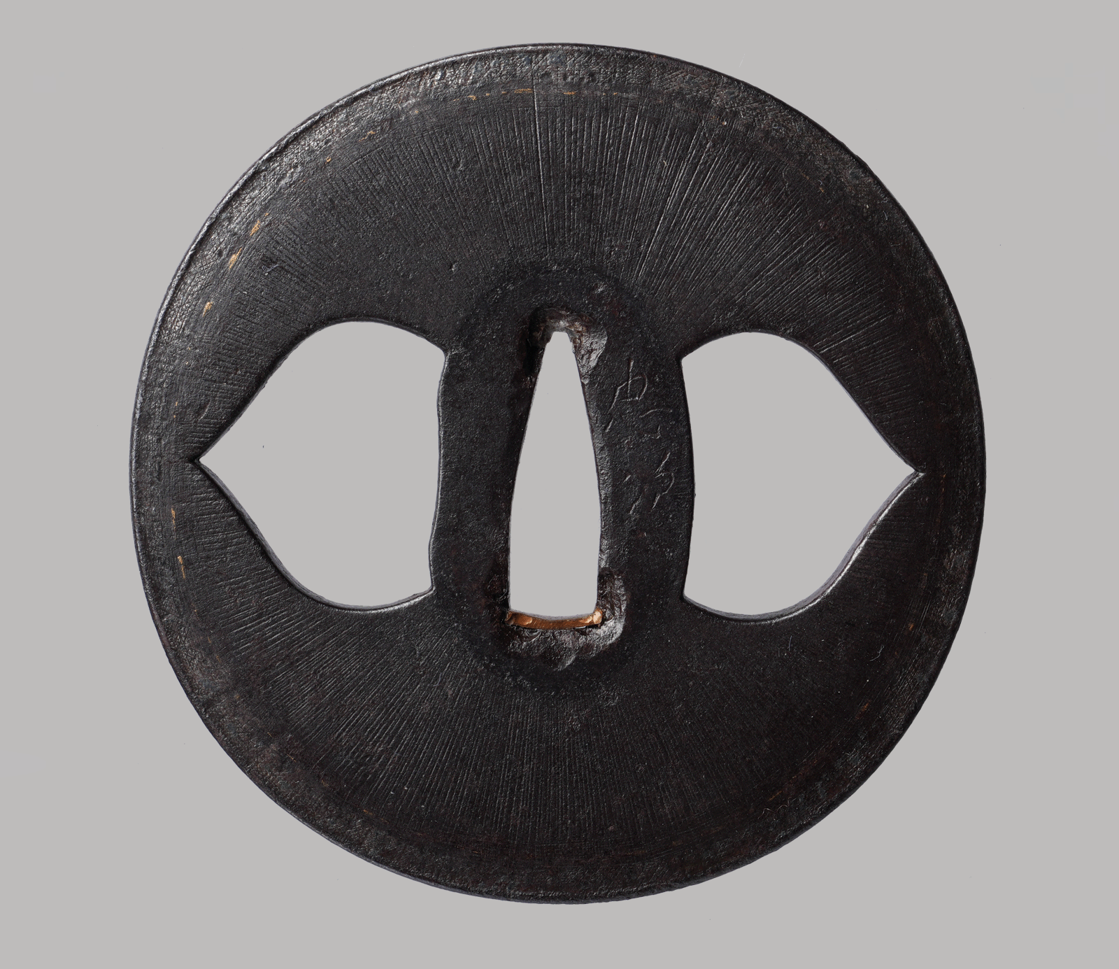 Tsuba: Signed Tsuba with Rays of Amida Buddha — 1 of 4