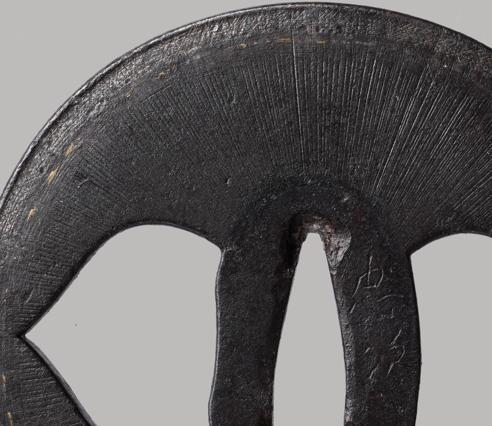 Tsuba: Signed Tsuba with Rays of Amida Buddha — 4 of 4