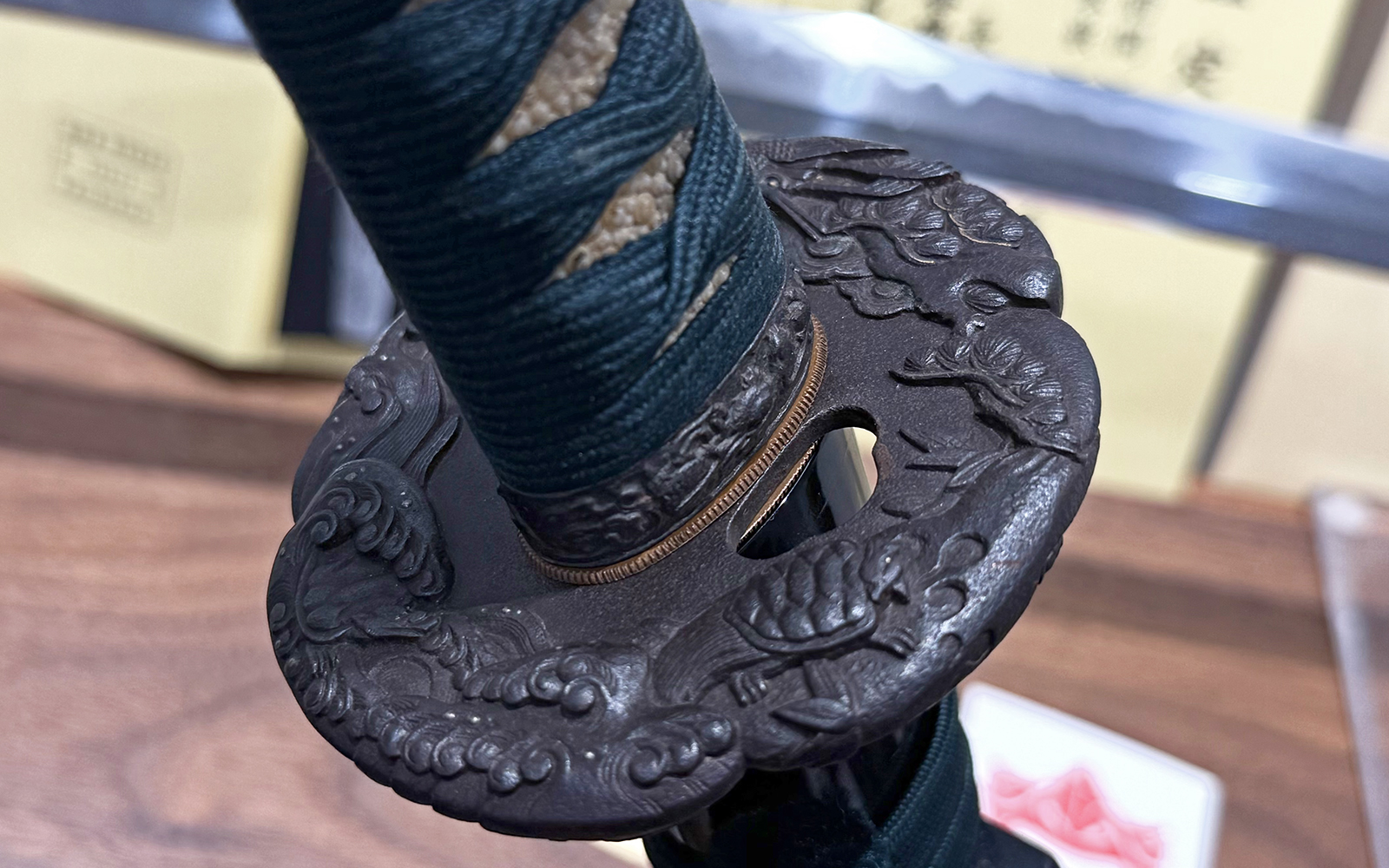 越前関 二ツ胴切落 金象嵌銘 刀 — 10 of 15