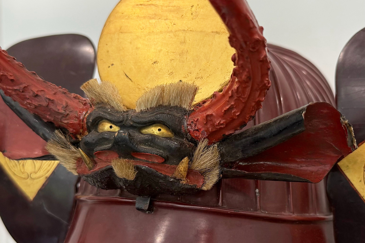 A Kabuto/Hanbo set with Large menacing Oni Maedate — 2 of 8