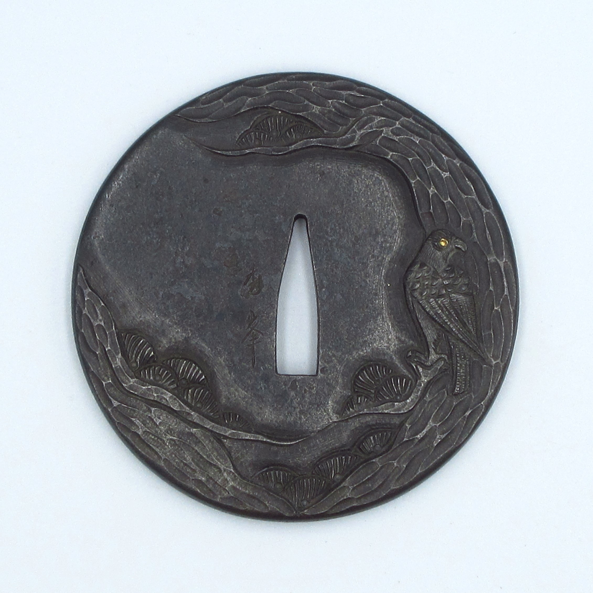 Tsuba: Young Pine Tree Design — 1 of 3