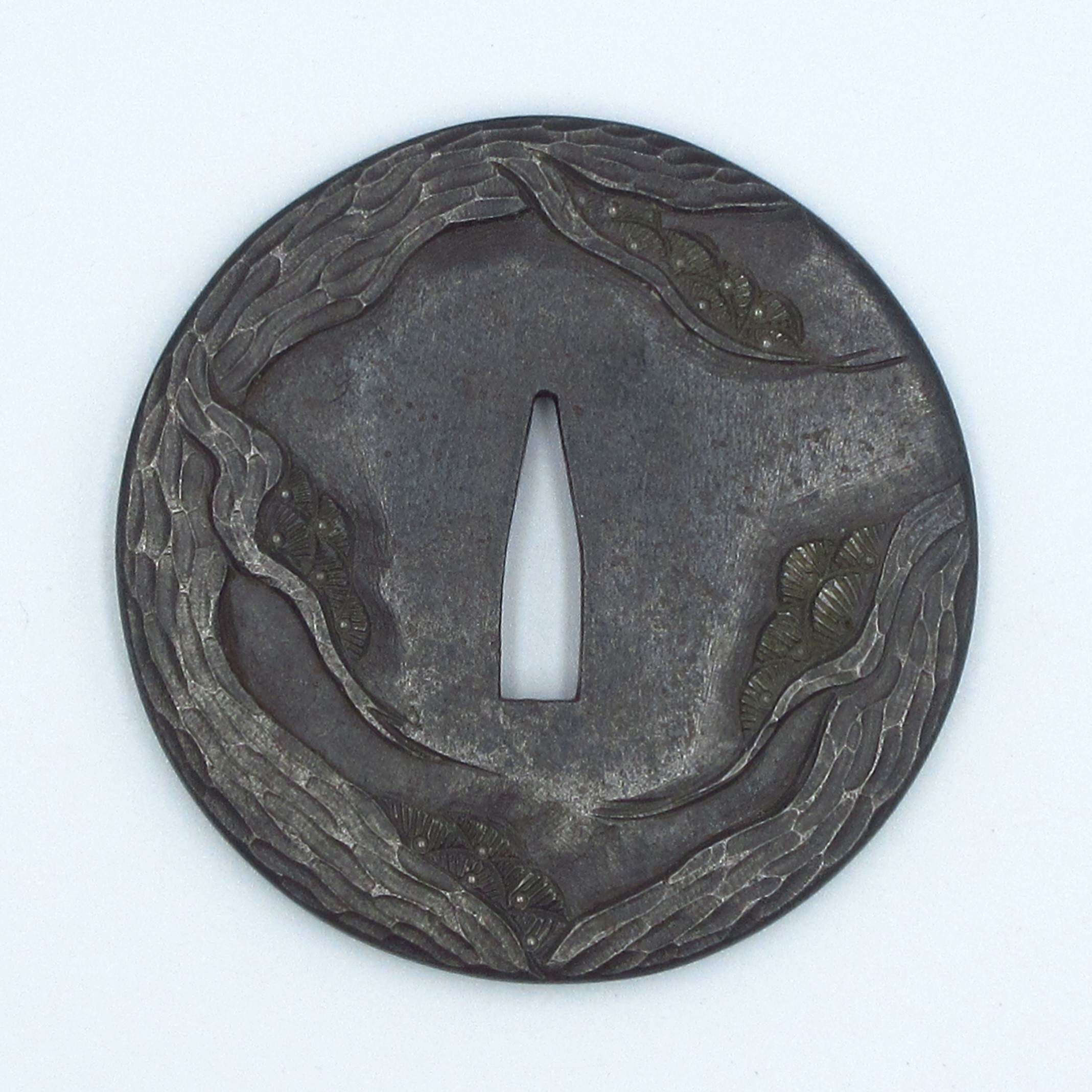 Tsuba: Young Pine Tree Design — 2 of 3