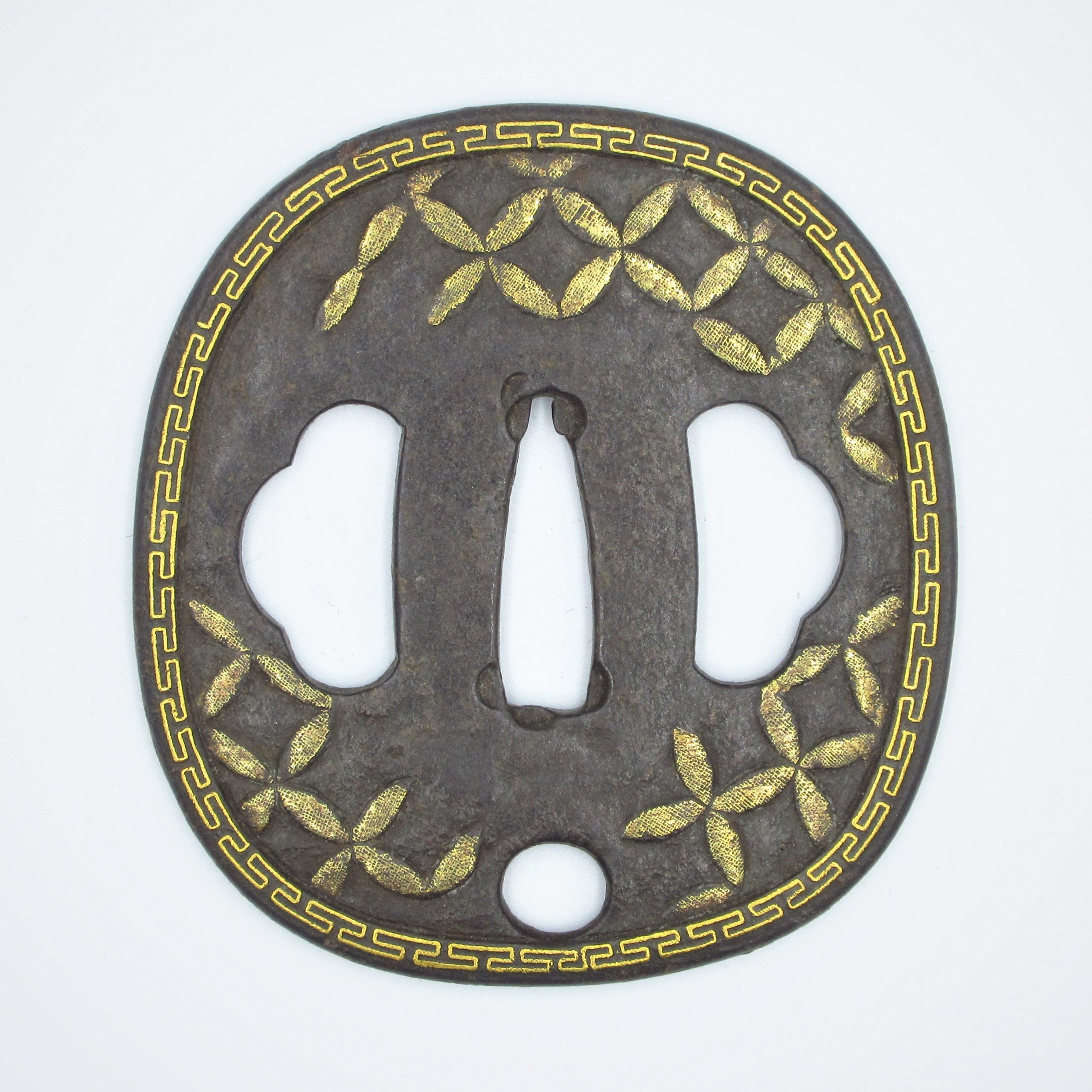 Tsuba: Shippo and Rai-mon (Edo Higo) — 1 of 3