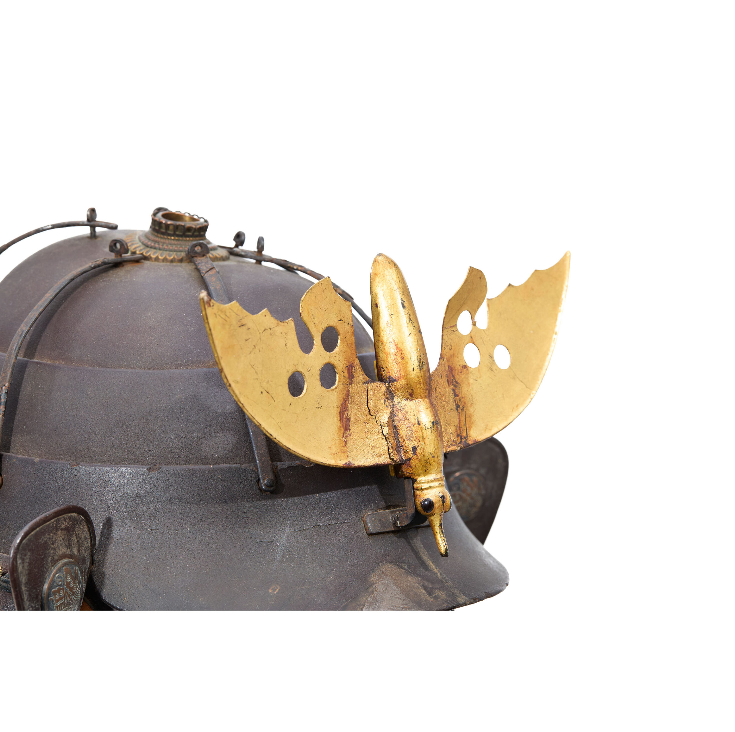 Antique Samurai Helmet Mid Edo Period Tatami Kabuto Tokubetsu Kicho Shiryo Certificate (KT-76) — 10 of 19