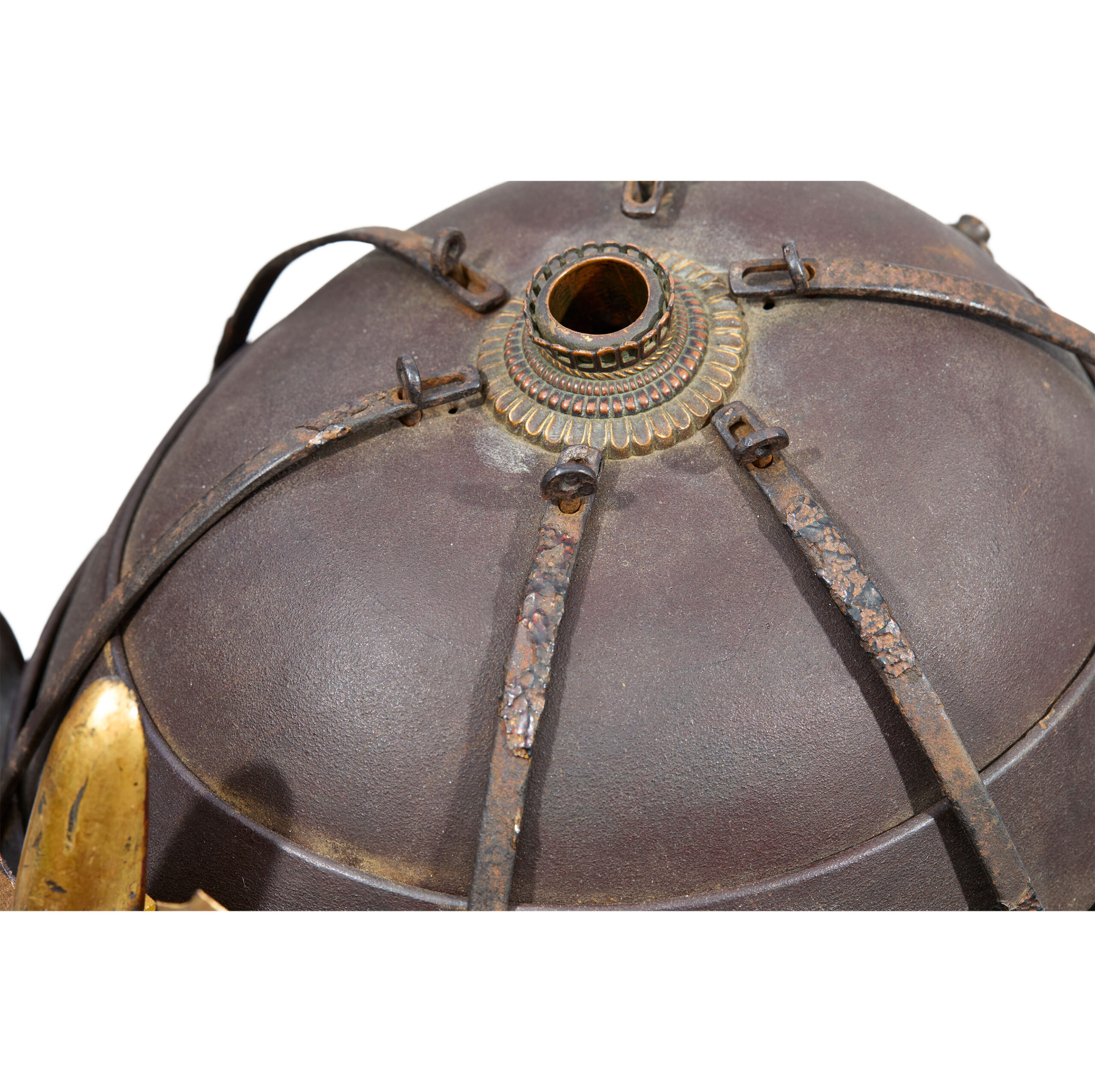 Antique Samurai Helmet Mid Edo Period Tatami Kabuto Tokubetsu Kicho Shiryo Certificate (KT-76) — 14 of 19