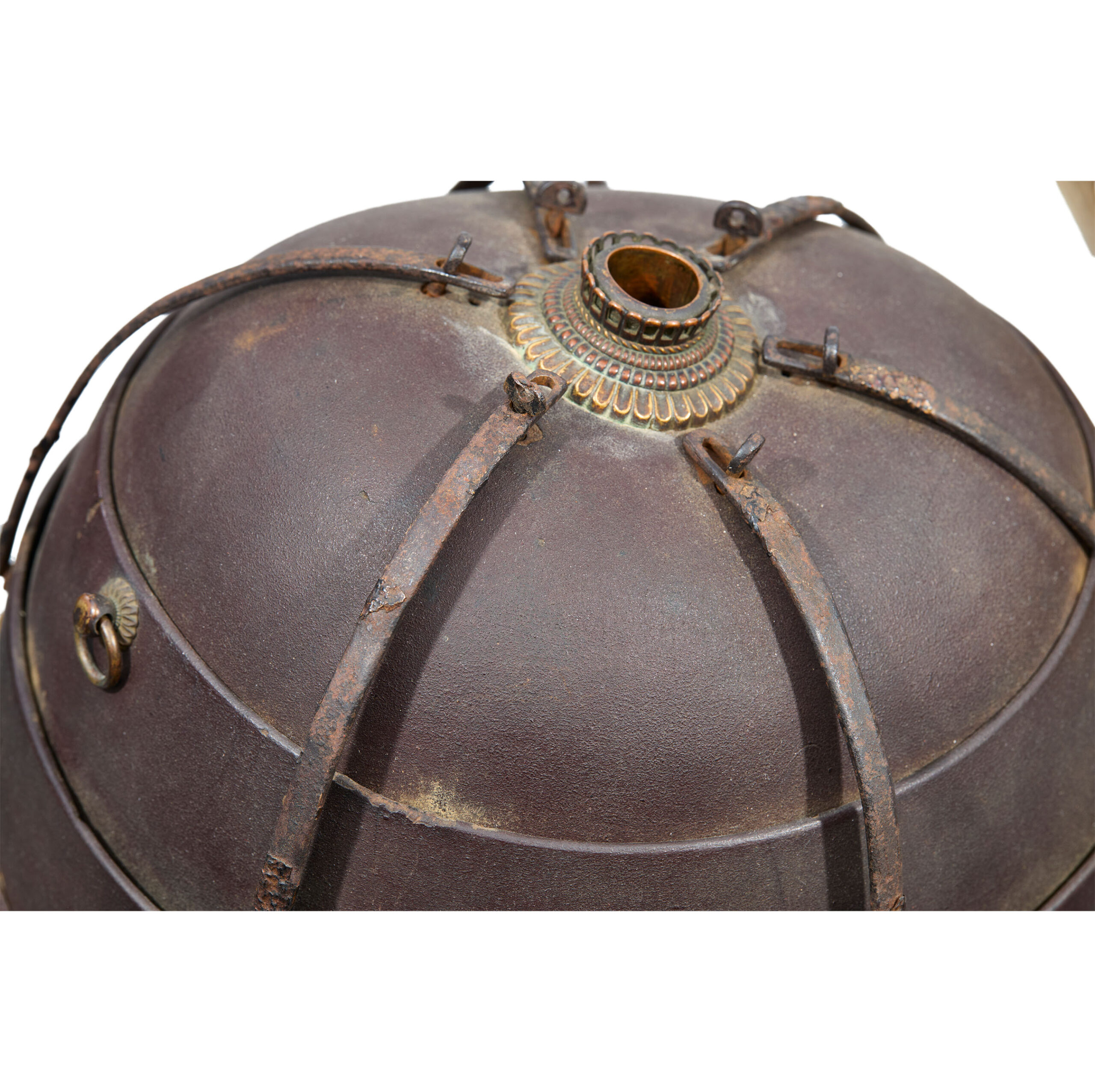 Antique Samurai Helmet Mid Edo Period Tatami Kabuto Tokubetsu Kicho Shiryo Certificate (KT-76) — 15 of 19